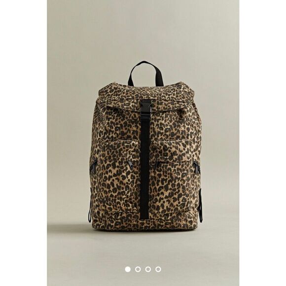 New Urban Outfitters UO Leopard Print Backpack - Picture 1 of 9
